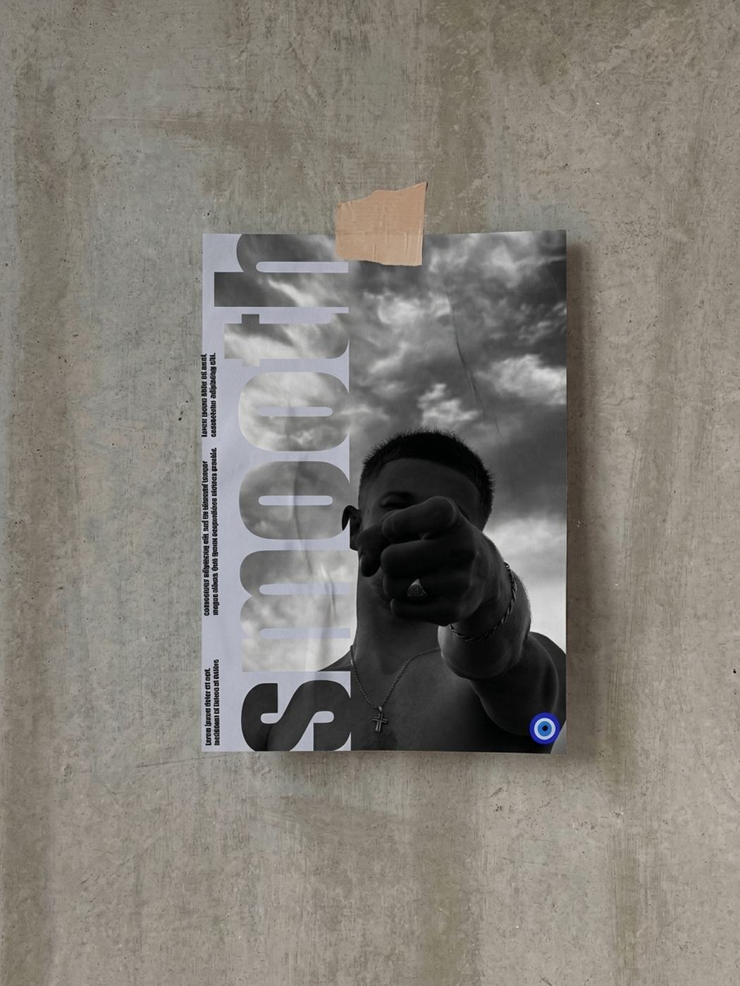 Mockup de l'affiche Smooth créée par Athana Society
